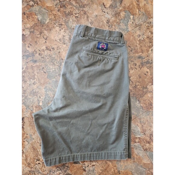 Men's‎ Pendleton Green pleat linen cotton blend casual shorts 35 VTG MINT - Picture 2 of 6